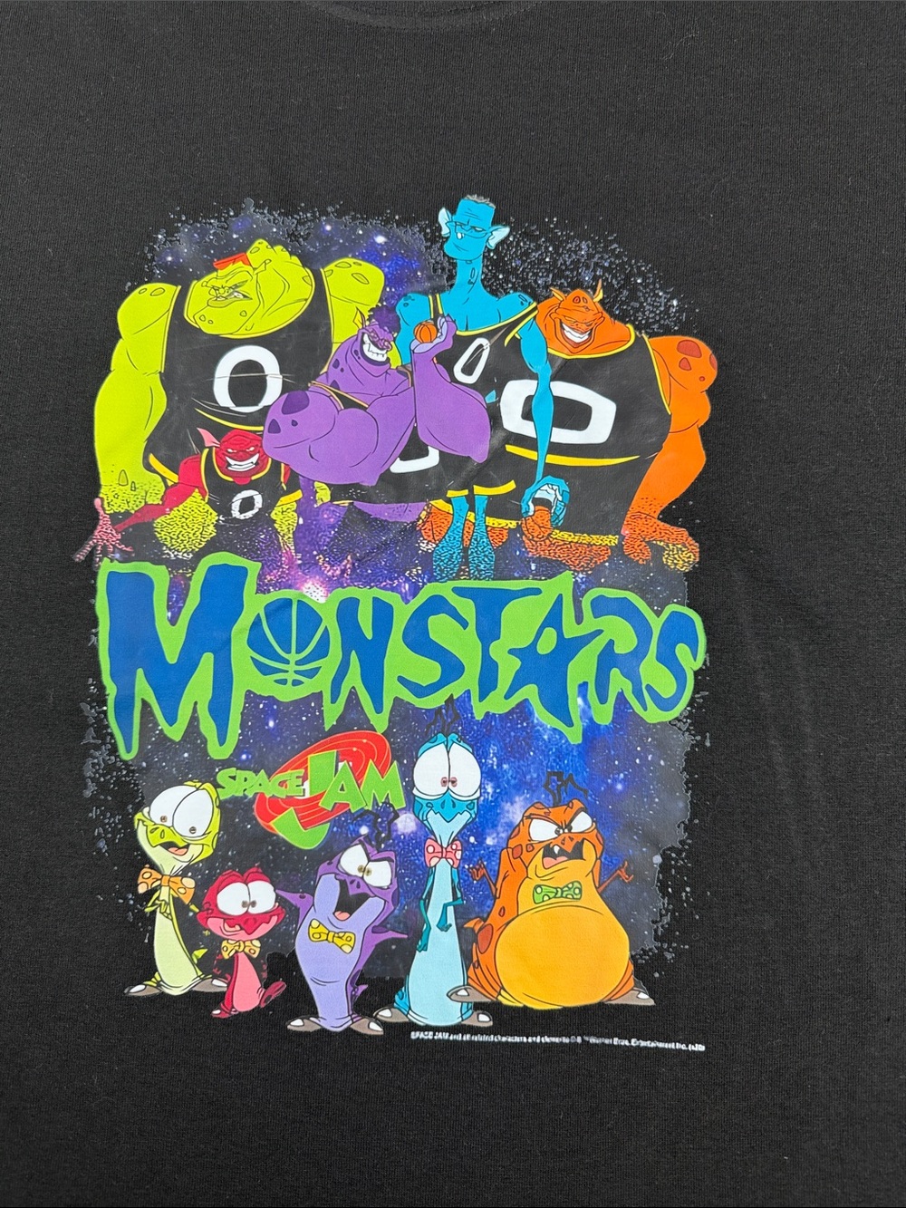Monstars Graphic adult  Tee Space Jam - Black tee